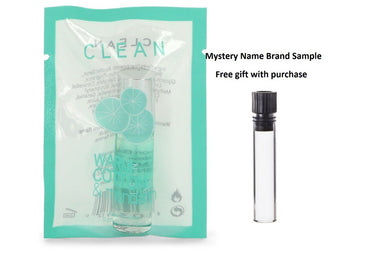 Clean Warm Cotton & Mandarine by Clean Mini Eau Fraiche .17 oz And a Mystery Name brand sample vile