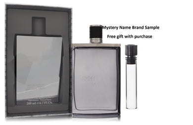 Jimmy Choo Man by Jimmy Choo Eau De Toilette Spray 6.7 oz And a Mystery Name brand sample vile