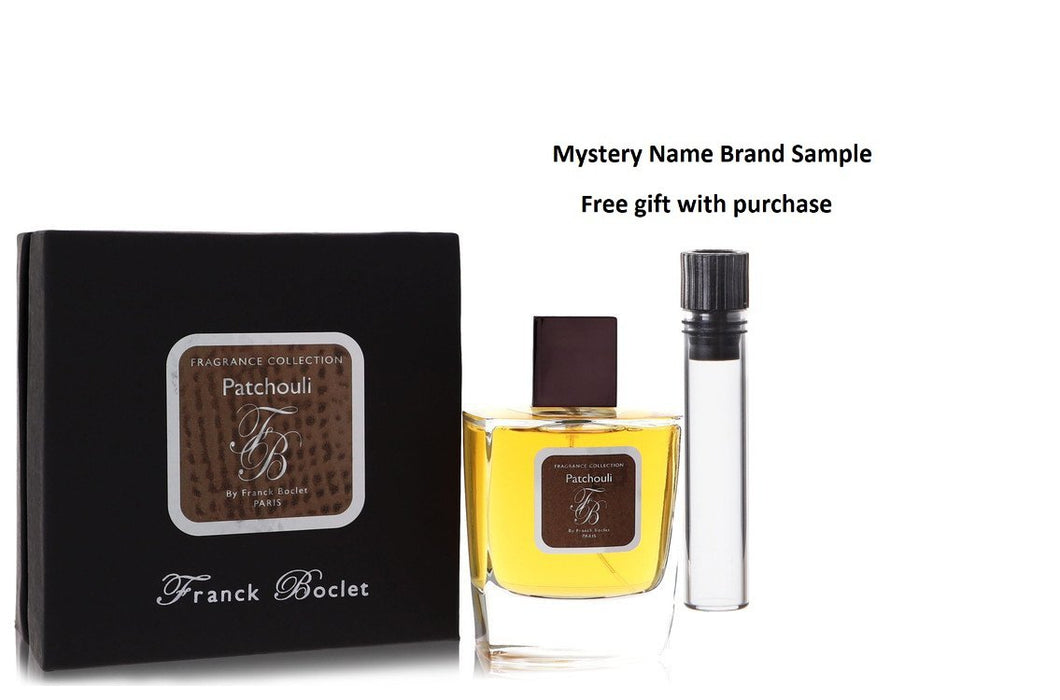 Franck Boclet Patchouli by Franck Boclet Eau De Parfum Spray 3.4 oz And a Mystery Name brand sample vile
