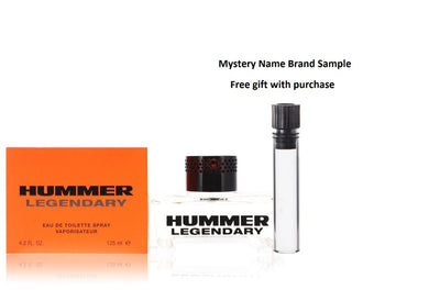 Hummer Legendary by Hummer Eau De Toilette Spray 4.2 oz And a Mystery Name brand sample vile
