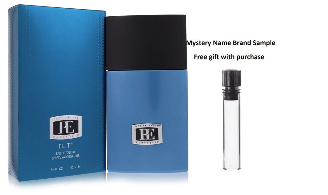 PORTFOLIO ELITE by Perry Ellis Eau De Toilette Spray 3.4 oz And a Mystery Name brand sample vile
