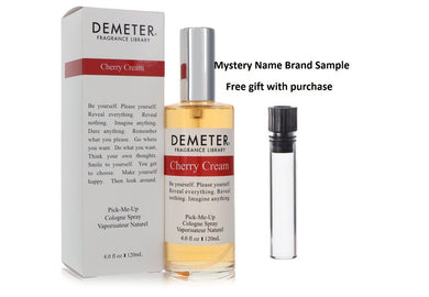 Demeter Cherry Cream by Demeter Cologne Spray (Unisex) 4 oz And a Mystery Name brand sample vile