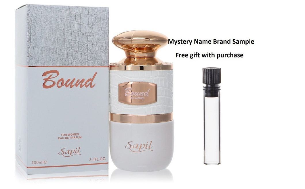 Sapil Bound by Sapil Eau De Parfum Spray 3.4 oz And a Mystery Name brand sample vile