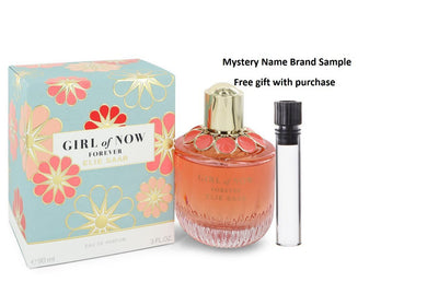 Girl of Now Forever by Elie Saab Eau De Parfum Spray 3 oz And a Mystery Name brand sample vile