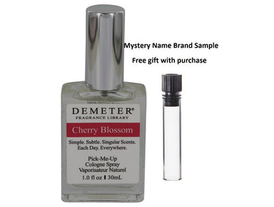 Demeter Cherry Blossom by Demeter Cologne Spray (unboxed) 1 oz And a Mystery Name brand sample vile