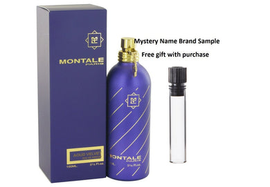 Montale Aoud Velvet by Montale Eau De Parfum Spray 3.3 oz And a Mystery Name brand sample vile