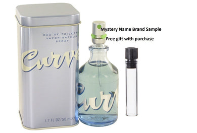 CURVE by Liz Claiborne Eau De Toilette Spray 1.7 oz And a Mystery Name brand sample vile
