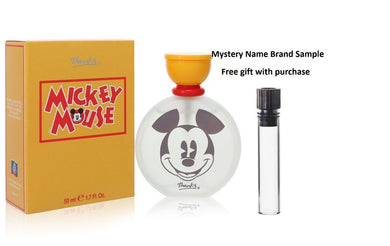 MICKEY Mouse by Disney Eau De Toilette Spray 1.7 oz And a Mystery Name brand sample vile