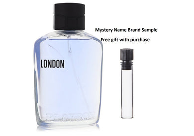 Playboy London by Playboy Eau De Toilette Spray (unboxed) 3.4 oz And a Mystery Name brand sample vile