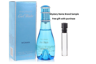 COOL WATER by Davidoff Eau De Toilette Spray 1.7 oz And a Mystery Name brand sample vile