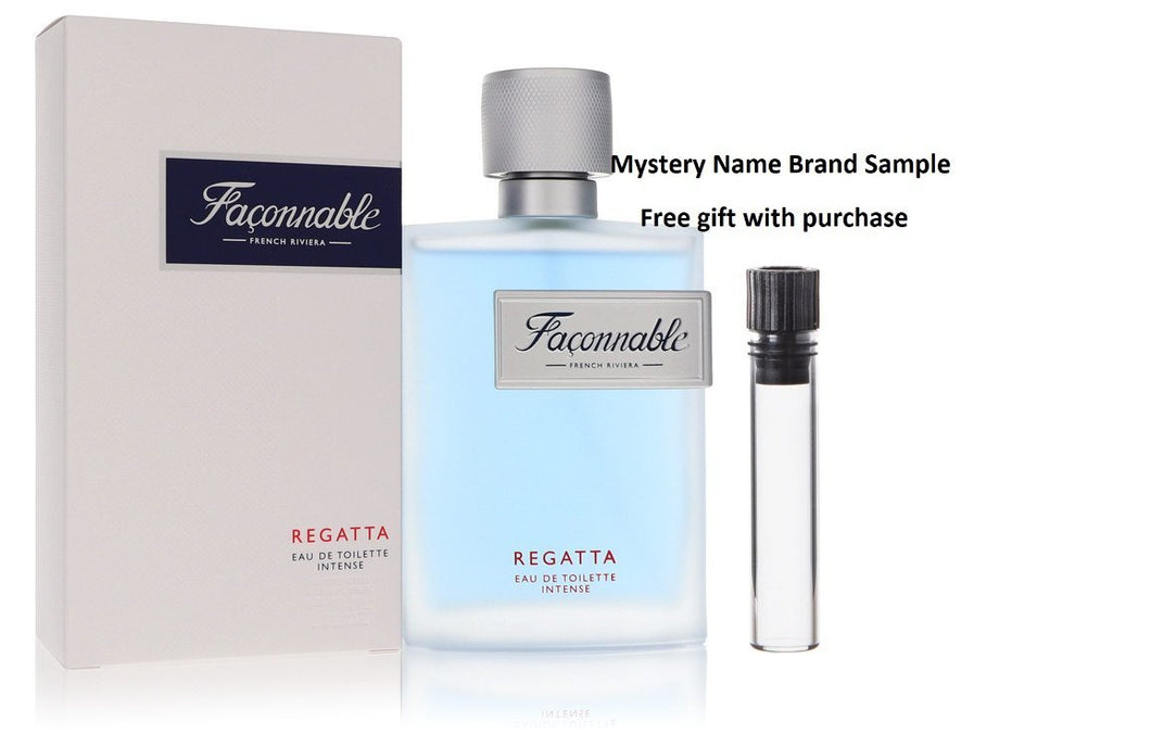 Faconnable Regatta by Faconnable Eau De Toilette Intense Spray 3 oz And a Mystery Name brand sample vile