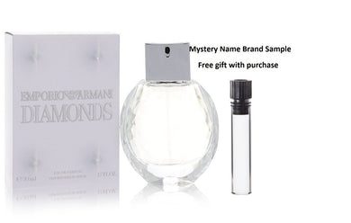 Emporio Armani Diamonds by Giorgio Armani Eau De Parfum Spray 1.7 oz And a Mystery Name brand sample vile