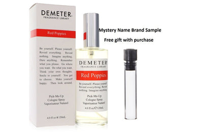 Demeter Red Poppies by Demeter Cologne Spray 4 oz And a Mystery Name brand sample vile
