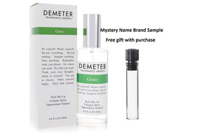 Demeter Grass by Demeter Cologne Spray 4 oz And a Mystery Name brand sample vile