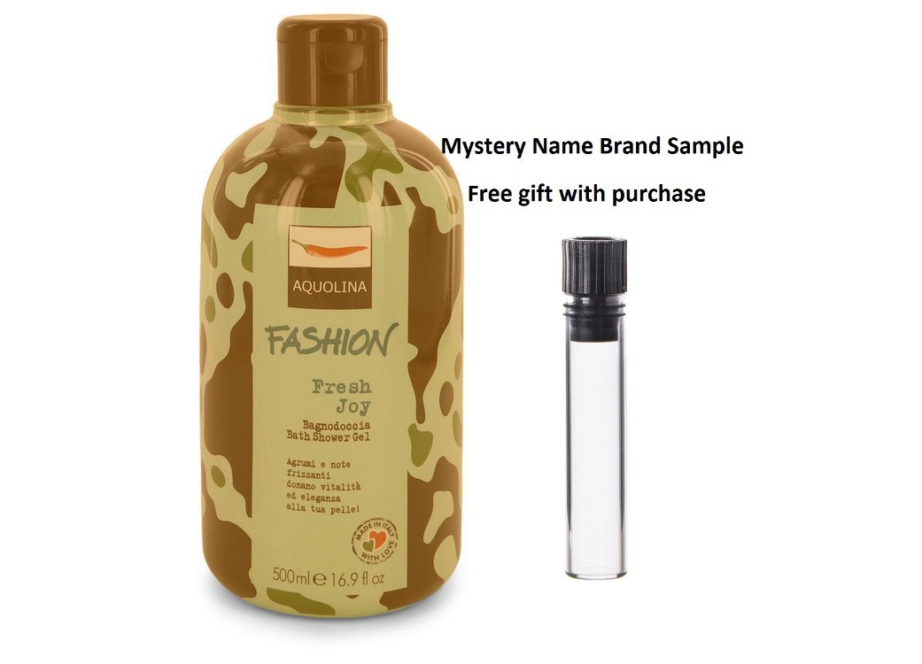 Fresh Joy by Aquolina Shower Gel 16.9 oz And a Mystery Name brand sample vile