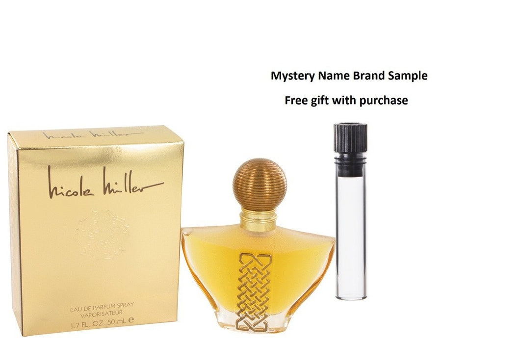 NICOLE by Nicole Miller Eau De Parfum Spray 1.7 oz And a Mystery Name brand sample vile