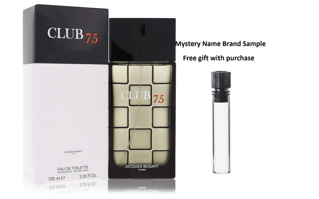 Jacques Bogart Club 75 by Jacques Bogart Eau De Toilette Spray 3.33 oz And a Mystery Name brand sample vile