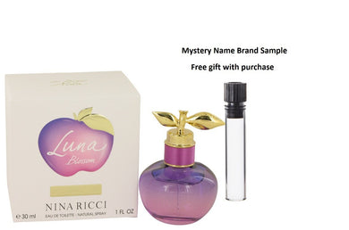 Nina Luna Blossom by Nina Ricci Eau De Toilette Spray 1 oz And a Mystery Name brand sample vile