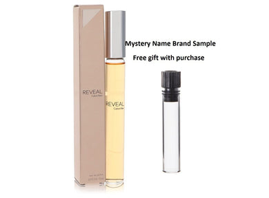 Reveal Calvin Klein by Calvin Klein Eau De Parfum Spray Rollerball .33 oz And a Mystery Name brand sample vile