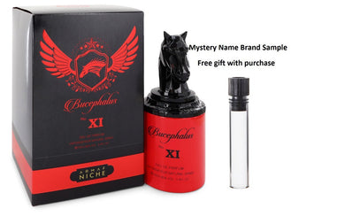 Bucephalus XI by Armaf Eau De Parfum Spray 3.4 oz And a Mystery Name brand sample vile