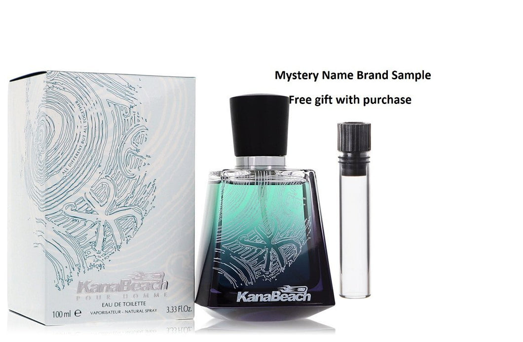 Kanabeach by Kanabeach Eau De Toilette Spray 3.4 oz And a Mystery Name brand sample vile