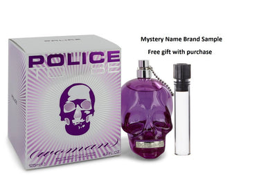 Police To Be or Not To Be by Police Colognes Eau De Parfum Spray 4.2 oz  And a Mystery Name brand sample vile