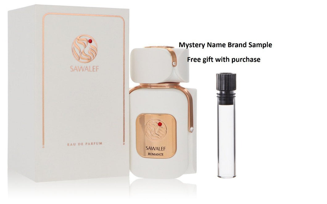 Sawalef Romance by Sawalef Eau De Parfum Spray 2.7 oz And a Mystery Name brand sample vile