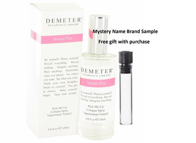 Demeter Sweet Pea by Demeter Cologne Spray 4 oz And a Mystery Name brand sample vile