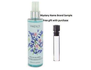 English Bluebell by Yardley London Body Mist 6.8 oz  And a Mystery Name brand sample vile