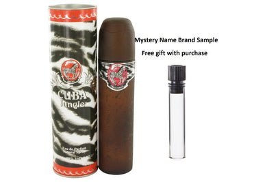 CUBA JUNGLE ZEBRA by Fragluxe Eau De Parfum Spray 3.4 oz And a Mystery Name brand sample vile