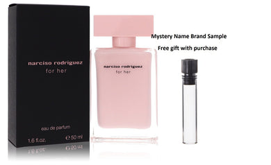 Narciso Rodriguez by Narciso Rodriguez Eau De Parfum Spray 1.6 oz And a Mystery Name brand sample vile
