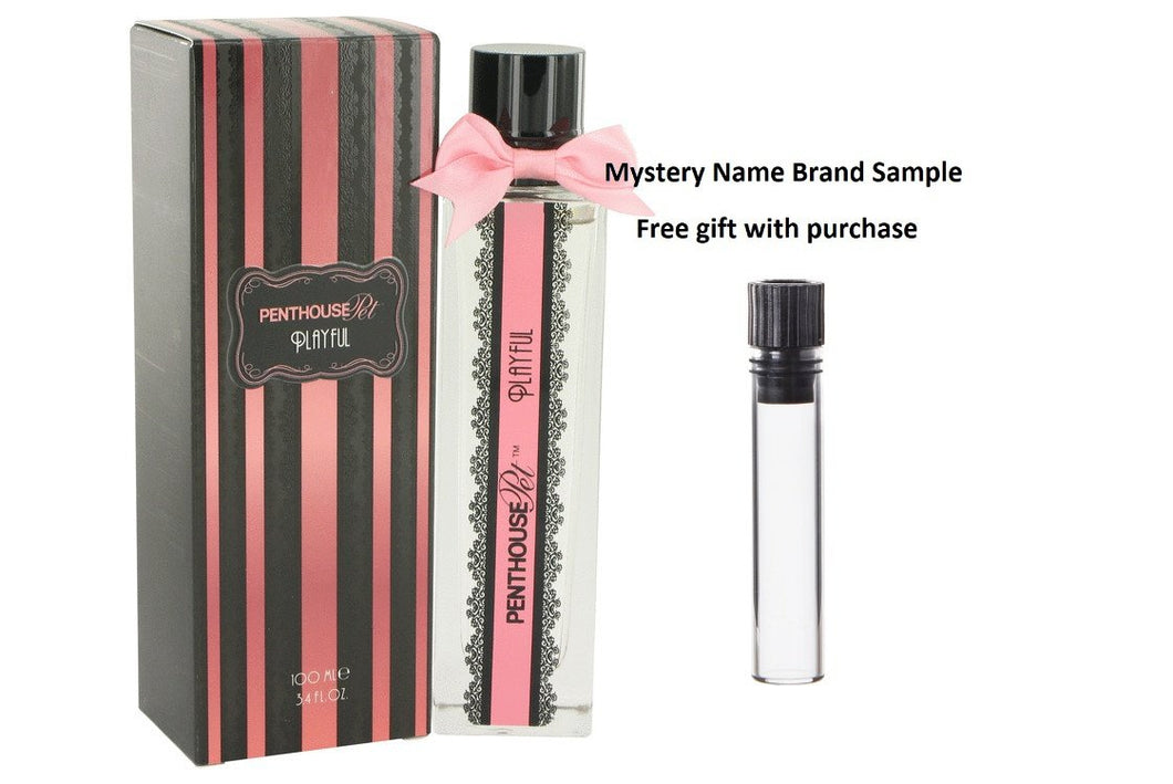 Penthouse Playful by Penthouse Eau De Parfum Spray 3.4 oz And a Mystery Name brand sample vile