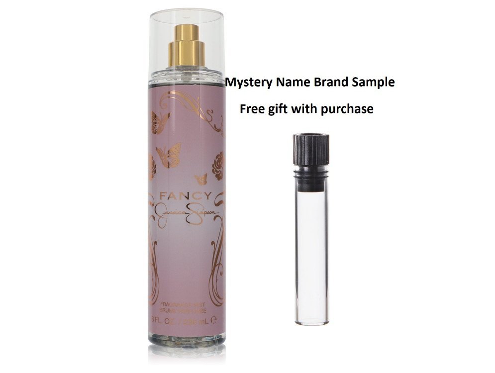 Fancy by Jessica Simpson Fragrance Mist 8 oz And a Mystery Name brand sample vile