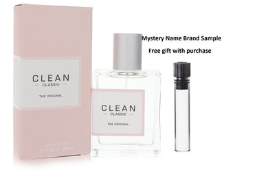Clean Original by Clean Eau De Parfum Spray 2.14 oz And a Mystery Name brand sample vile