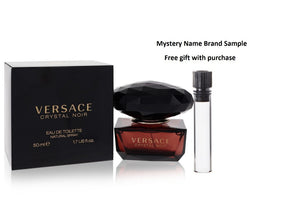 Crystal Noir by Versace Eau De Toilette Spray 1.7 oz And a Mystery Name brand sample vile