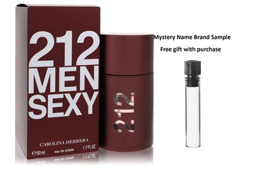 212 Sexy by Carolina Herrera Eau De Toilette Spray 1.7 oz And a Mystery Name brand sample vile
