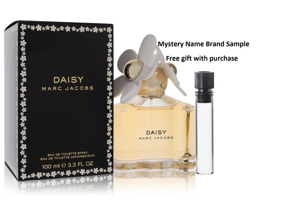 Daisy by Marc Jacobs Eau De Toilette Spray 3.4 oz And a Mystery Name brand sample vile