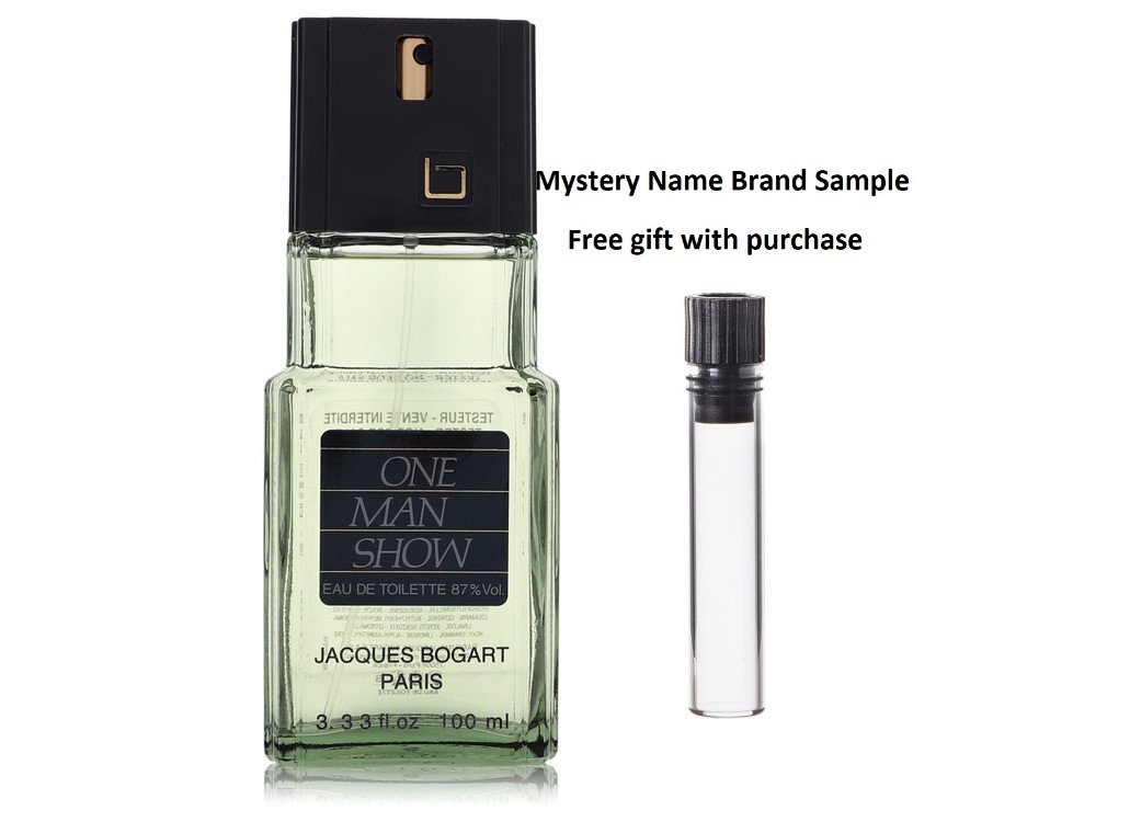 ONE MAN SHOW by Jacques Bogart Eau De Toilette Spray (Tester) 3.3 oz And a Mystery Name brand sample vile
