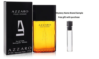 AZZARO by Azzaro Eau De Toilette Spray 1.7 oz And a Mystery Name brand sample vile