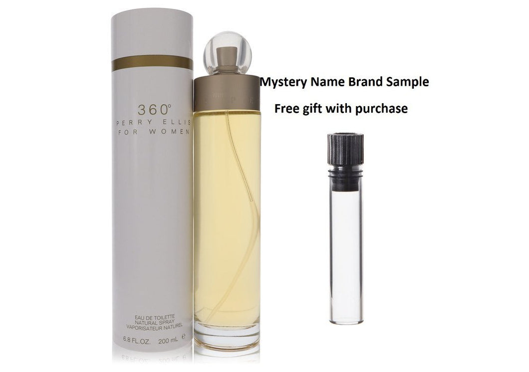 perry ellis 360 by Perry Ellis Eau De Toilette Spray 6.7 oz And a Mystery Name brand sample vile
