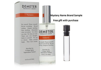 Demeter Turmeric by Demeter Cologne Spray (Unisex) 4 oz And a Mystery Name brand sample vile