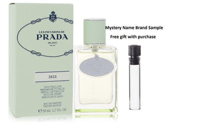 Prada Infusion D'iris by Prada Eau De Parfum Spray 1.7 oz And a Mystery Name brand sample vile