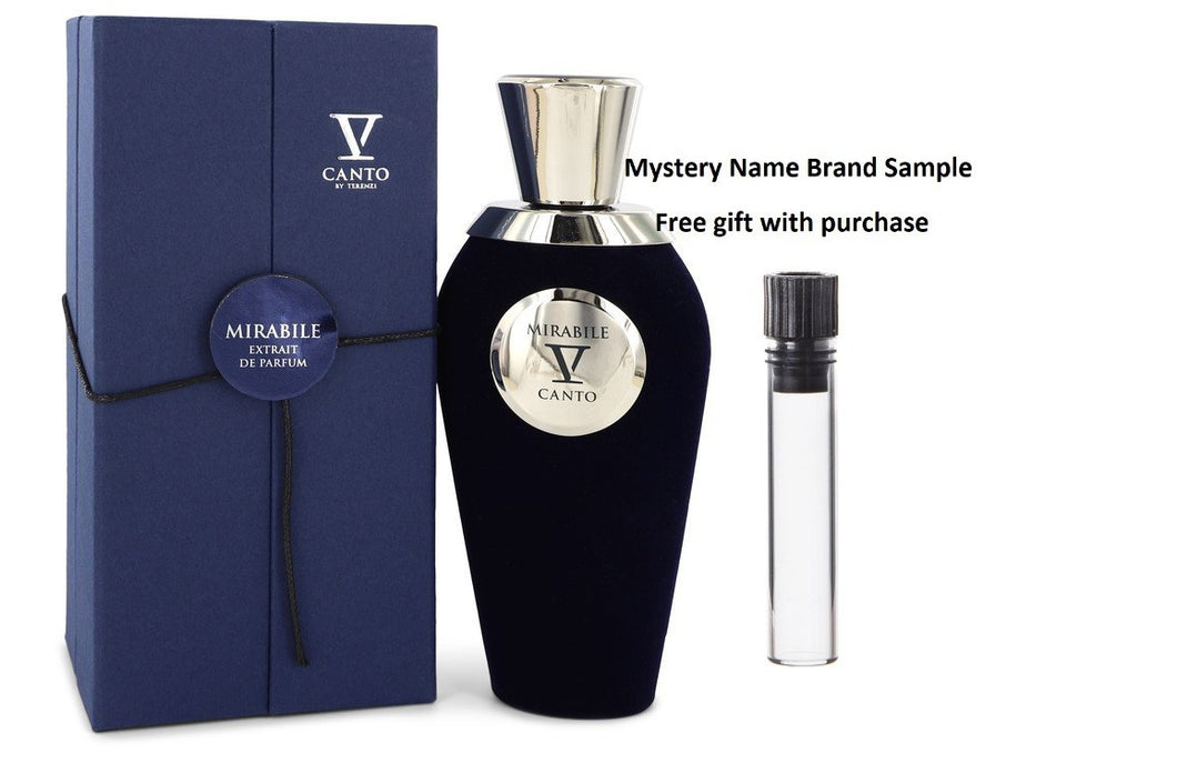 Mirabile by V Canto Extrait De Parfum Spray (Unisex) 3.38 oz And a Mystery Name brand sample vile
