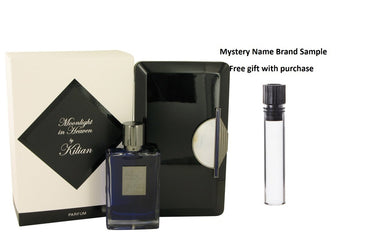 Moonlight In Heaven by Kilian Eau De Parfum Refillable Spray 1.7 oz And a Mystery Name brand sample vile