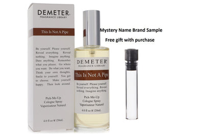 Demeter This is Not A Pipe by Demeter Cologne Spray 4 oz And a Mystery Name brand sample vile