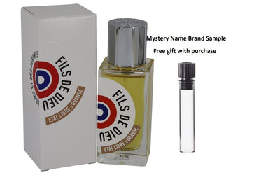 Fils De Dieu by Etat Libre D'Orange Eau De Parfum Spray (Unisex) 1.6 oz And a Mystery Name brand sample vile