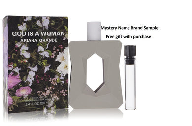 Ariana Grande God Is A Woman by Ariana Grande Eau De Parfum Spray 3.4 oz And a Mystery Name brand sample vile