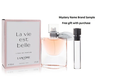La Vie Est Belle by Lancome Eau De Parfum Spray 1 oz And a Mystery Name brand sample vile