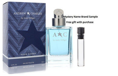 Andrew Charles by Andy Hilfiger Eau De Toilette Spray 3.3 oz And a Mystery Name brand sample vile