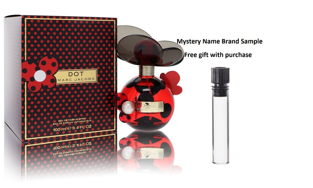Marc Jacobs Dot by Marc Jacobs Eau De Parfum Spray 3.4 oz And a Mystery Name brand sample vile
